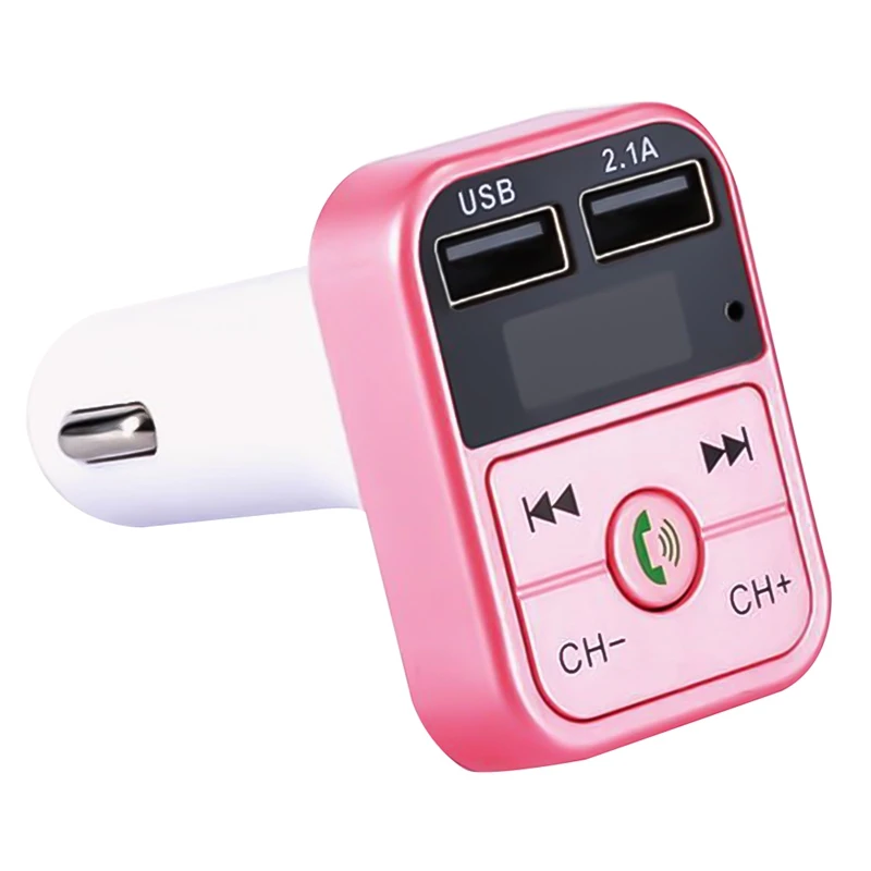 PK Автомобильный Bluetooth fm-передатчик беспроводной Handsfree светодиодный MP3-плеер USB зарядное устройство 2.1A Быстрая зарядка - Название цвета: PK