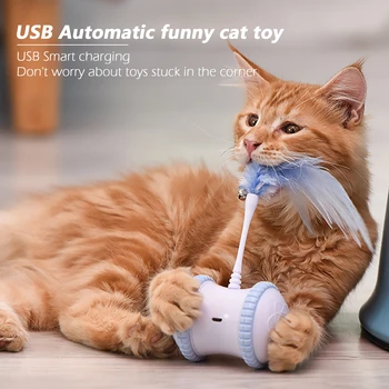 

Meow car electric cat toy cat funny cat stick feather smart cat self hi tumbler toy cat toys interactive lucky cat pet toys
