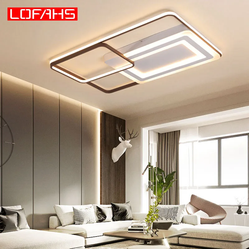 

LOFAHS modern LED ceiling light Modern City Thin Apartment Living room bedroom restaurant lighting remote control dimming