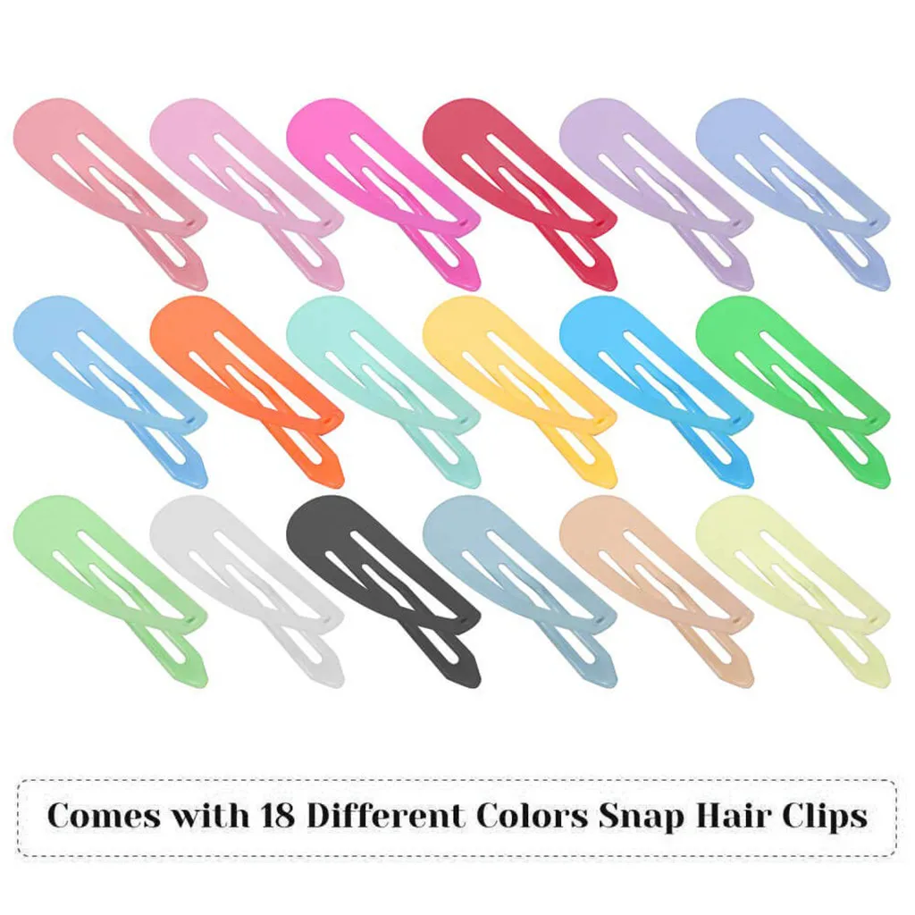 New Design Fashion 80 Pcs Snap-On Non-Slip Metal Hair Clips For Girls/Children/Women/Accessories Gift For Lover Delicate