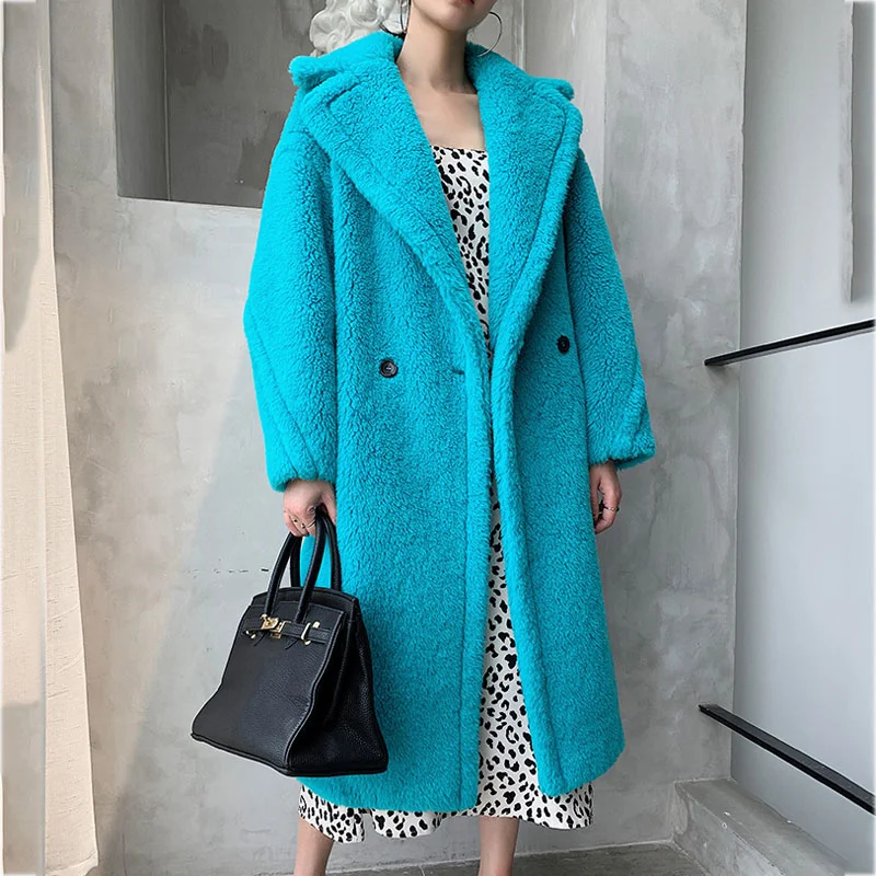 Xlong Jacket Solid Teddy Bear Women Coat Winter 2021 New Brand Thick