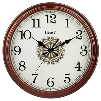 

Classic Wall Clock Large Wall Clock Wooden Bedroom Barbearia Watch Living Room Hanging Europe Home Woonkamer Decoratie