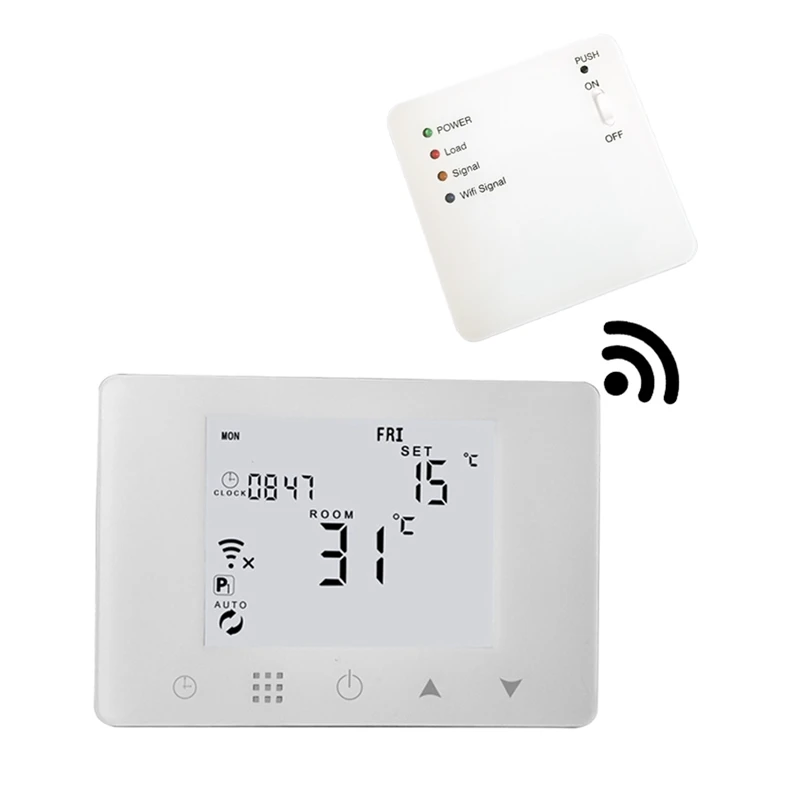 BGL09RF-WIFI Wireless Thermostat Boiler Gas Wall-Mounted Temperature Controller EU Plug