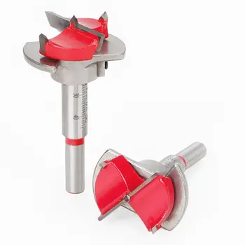 

Carbide Woodworking Hole Opener Cabinet Hinge Hole Opener Steel Woodworking Positioning Bit Adjustable Hole Opener 1pcs