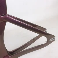 Gold Purple Chameleon Paint T800 Toray Carbon Fiber BSA 49/51/54/57/60cm Size Aero Track Frame TR013 With Front Brake Hole