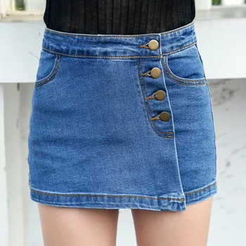 

2020 NEW Summer Jean Skirt Women Denim Skirt Single-breasted Short Skirt Hot Sale Denim Skirt High Quality Denim Skirt Pants