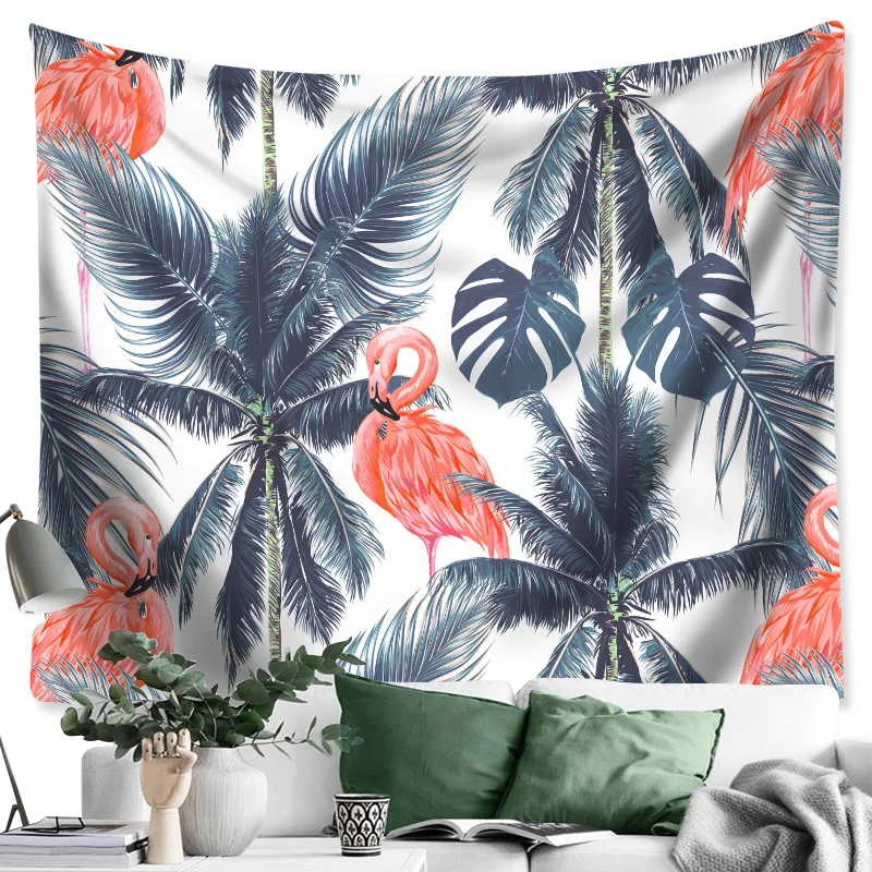 Flamingo Tapestry Wall Hanging Hippie Macrame Swimming Mat Home Decor Beach Towel Decor Livingroom 130CM*150CM/150CM*200CM