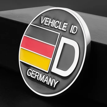 

Germany Flag Emblem Sticker For Volkswagen BMW Audi Mercedes A B E C S Class W210 W204 W205 W211 W212 W220 Body Logo Nameplate