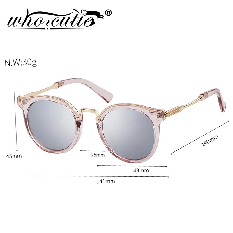 Женские винтажные Круглые Солнцезащитные очки S087 роскошные дизайнерские