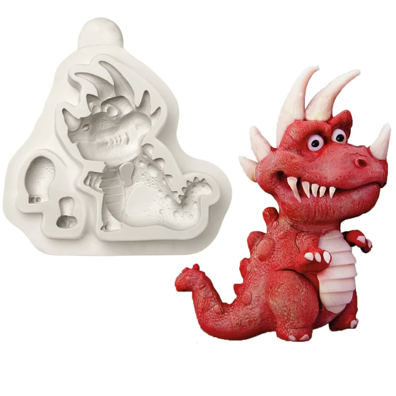 

Tyrannosaurus Rex Silicone Mold for Cake Decorating Tools, Cupcakes, Sugarcraft, Cookies, Clay Fondant Mould Gumpaste Fimo
