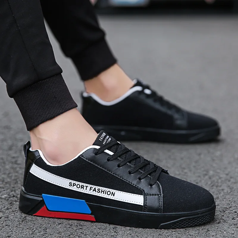 

Men Casual Canvas Small White Shoes Students Sport Sneakers Old Beijing Cloth Shoes Shoes