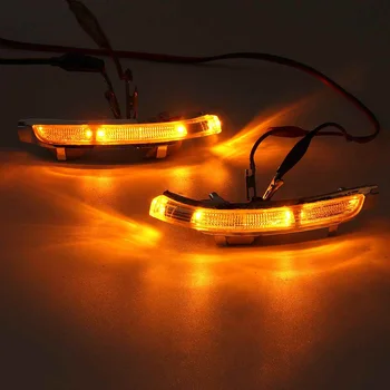 

Pair LED Car Side Rearview Mirror Turn Signal Lights Indicator Lamp White for Skoda Octavia 2009 2010 2011 2012 2013 for Superb