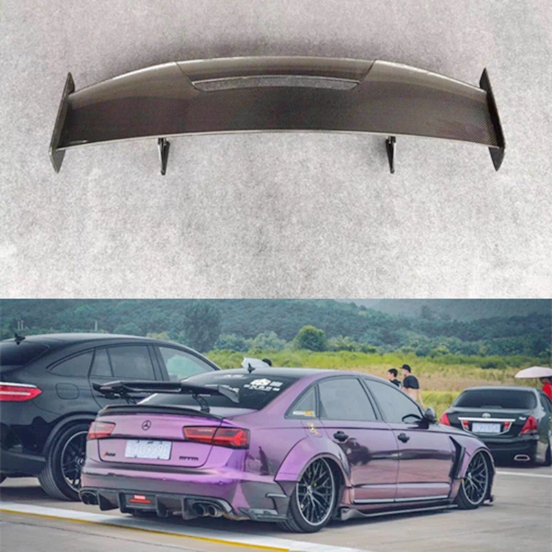 

Carbon Fiber CAR REAR WING TRUNK LIP SPOILER FOR AUDI A3 S4 A5 A6 A7 A8 TT R8 MAD GT BY EMS