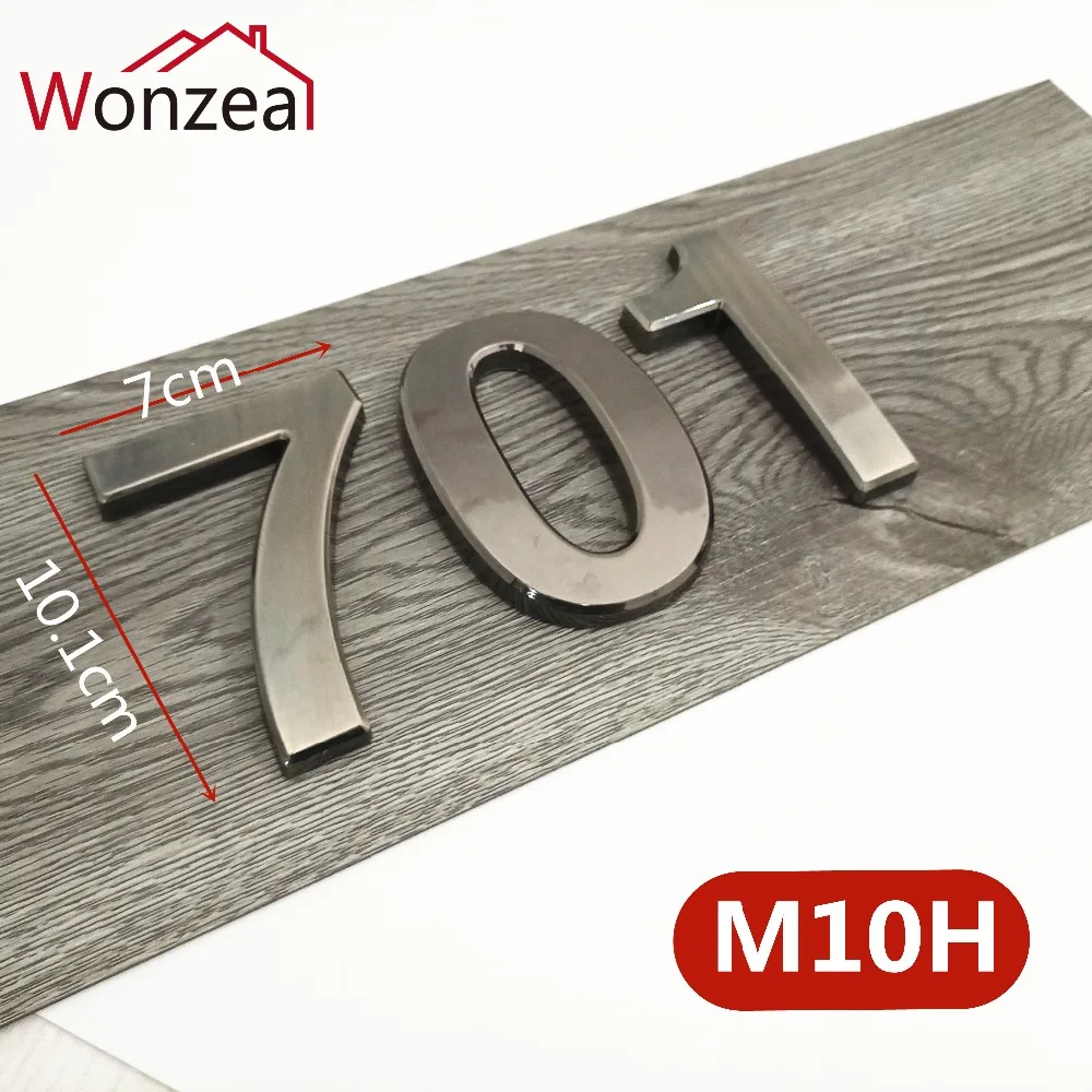 M10H深灰10cm塑料门牌=d混合3