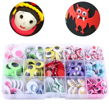 

Colorful Eyelash Dolls Eyes For Toys Googly Used Doll Accessories T3LA