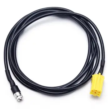 

1PC Car MINI ISO 6Pin to 3.5MM Jack Audio Device External Aux Cable Adapter For Fiat Grande Punto Alfa 159