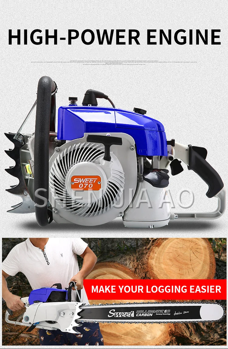 070 Large Chain Saw Two-stroke Logging Saw Large Saw Multifunctional Chain Saw