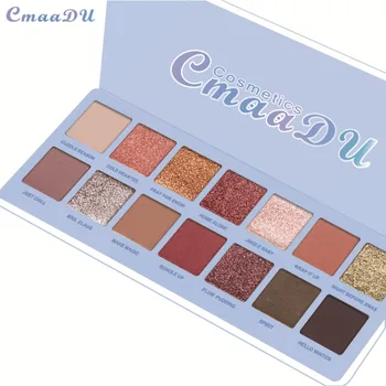 

14 Color Shining Matte Eyeshadow Waterproof Smoky Eye Shadow Palette LDO99