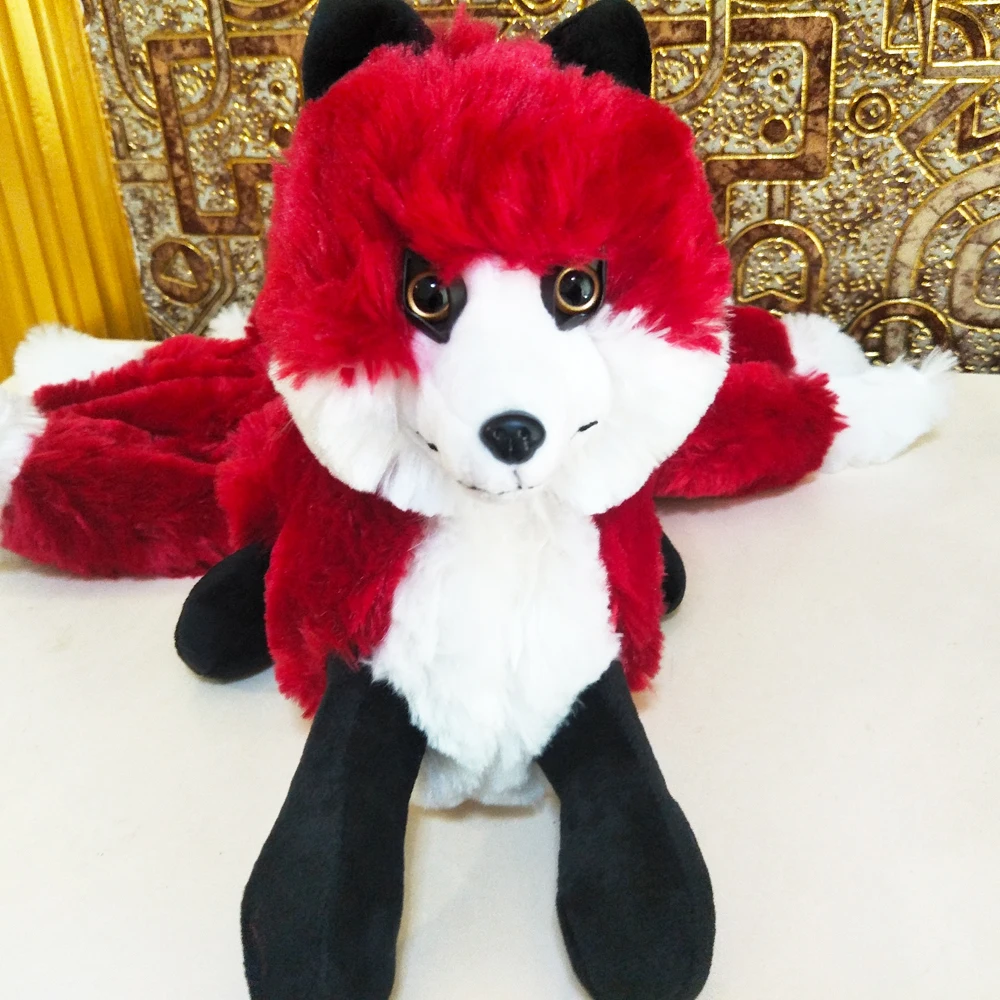 

Cartoon Red Beautiful Fox Doll Children Stuffed Plush Toy Pillow Animals Gift