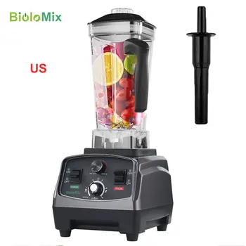 

BPA Free Commercial Grade Timer Blender Mixer Heavy Duty Automatic Fruit Juicer Food Processor Ice Crusher Smoothies 2200W