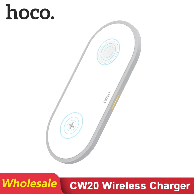 Беспроводное зарядное устройство HOCO CW20 для iPhone XS MAX XR X 8 Airpods 2019 Apple Watch 5 4 3 2