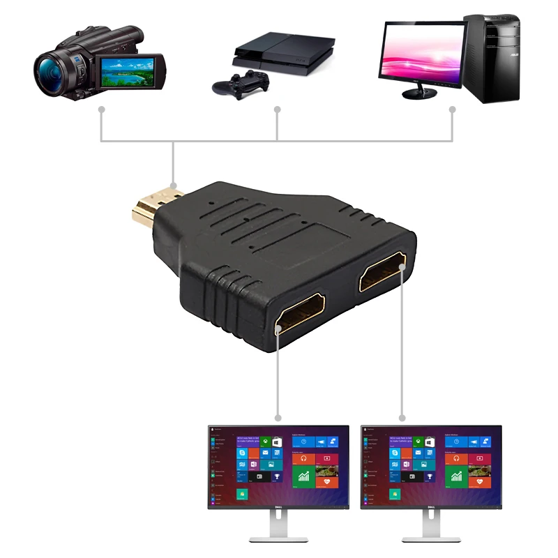 Адаптер Amkle 1080P HDMI сплиттер 1 2 Выход папа мама Onversion адаптер головки 4