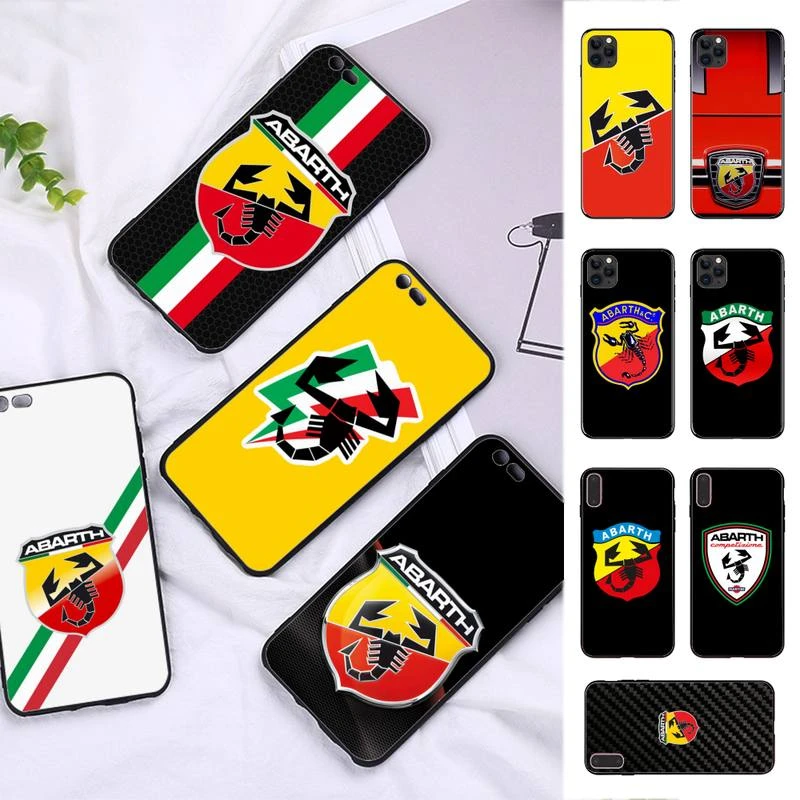 Italy Sports Car Abarth Logo Phone Case for iphone 13 11 12 pro XS MAX 8 7 6 6S Plus X 5S SE 2020 XR case 13 case