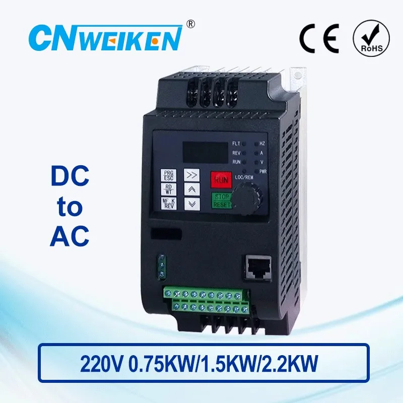 0.75 / 1.5 2.2KW 220V VFD Solar DC200-400V Input Variable Frequency Drive Motor Inverter Converter for water pump | Обустройство дома