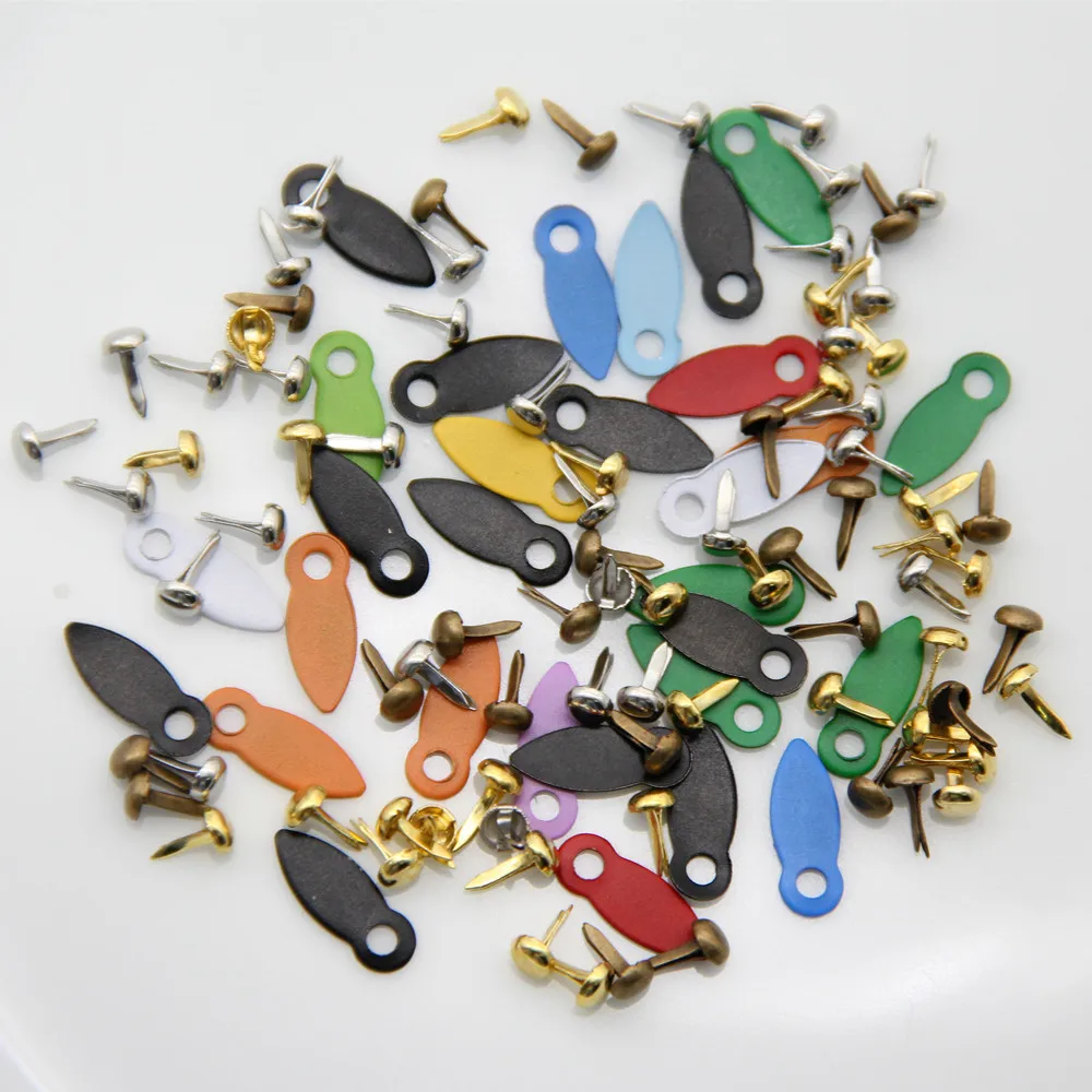 Metal Brads 30pc 4.5mm 30pc Rotating Buttons Photo Album Frame Locks Scrapbooking Embellishment Fastener DIY Craft