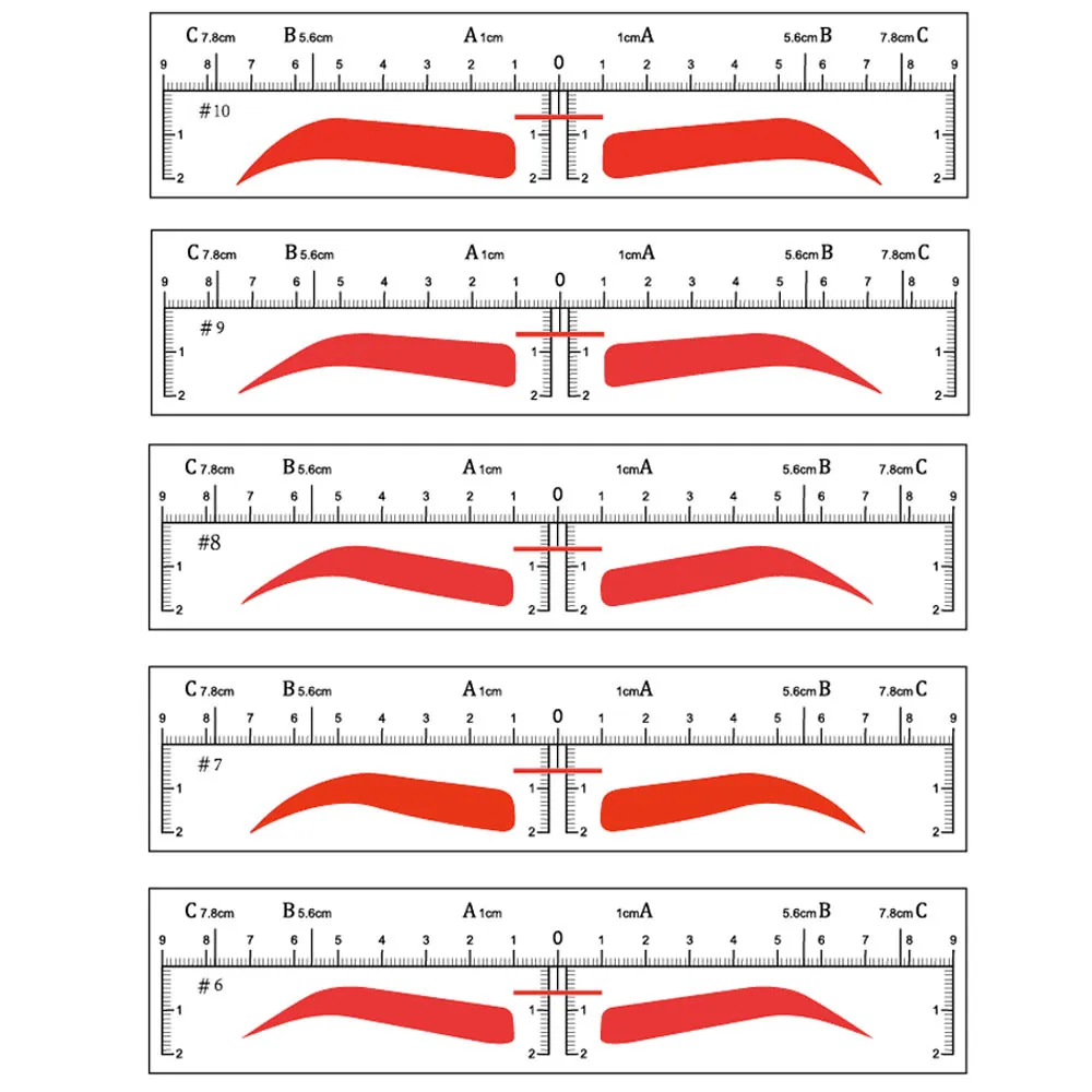 Microblading Eyebrow Stencils Stickers Permanent Makeup Supplies Disposable Eyebrow Mold Template Drawing Guide 50 pieces eyebrow stencil tool makeup tools eye makeup tools
