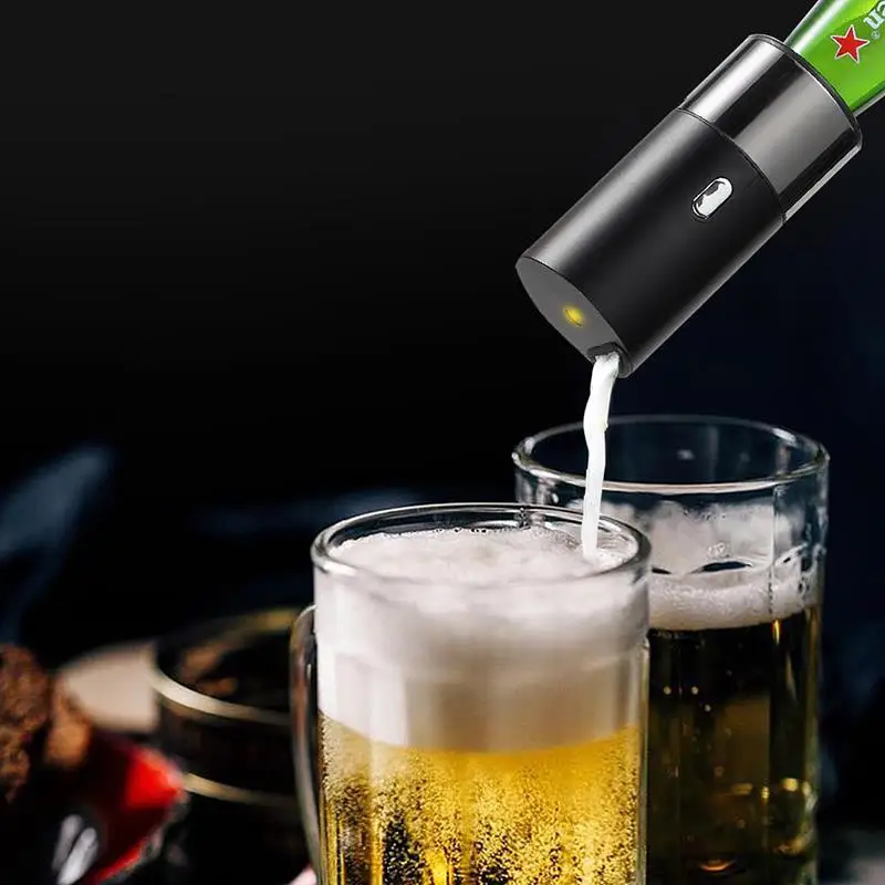 Полезная Горячая портативная бутылка для пива пенообразователь Bubbler портативный пивной сервер на батарейках