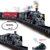 Battery Operated Railway Classical Freight Train Water Steam Locomotive Playset with Smoke Simulation Model Electric Train Toys ► Photo 2/4
