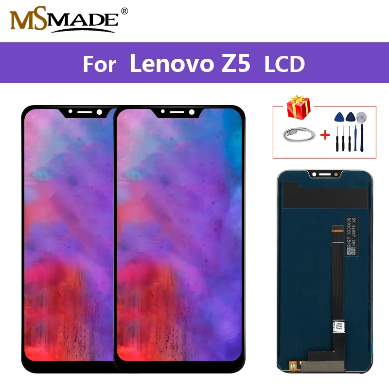 

Original For LENOVO Z5 LCD Touch Screen Display Digitizer Assembly Parts For Lenovo Z5 L78011 L78012 Display With Frame 6.2"inch