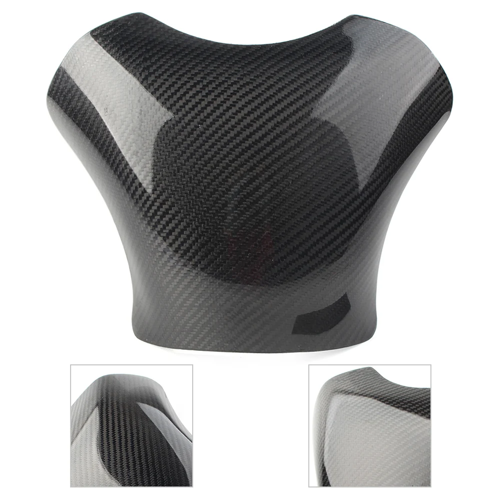 Carbon Fiber Style Tank Stickers For 2003 2004 2005 2006 Kawasaki ZX6R Fuel Pads 