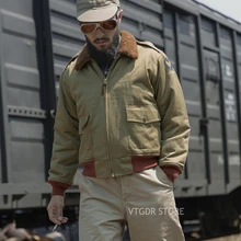 Bronson USAAF tipo volador B-10 chaqueta de bombardero WW2 Vintage vuelo militar uniforme