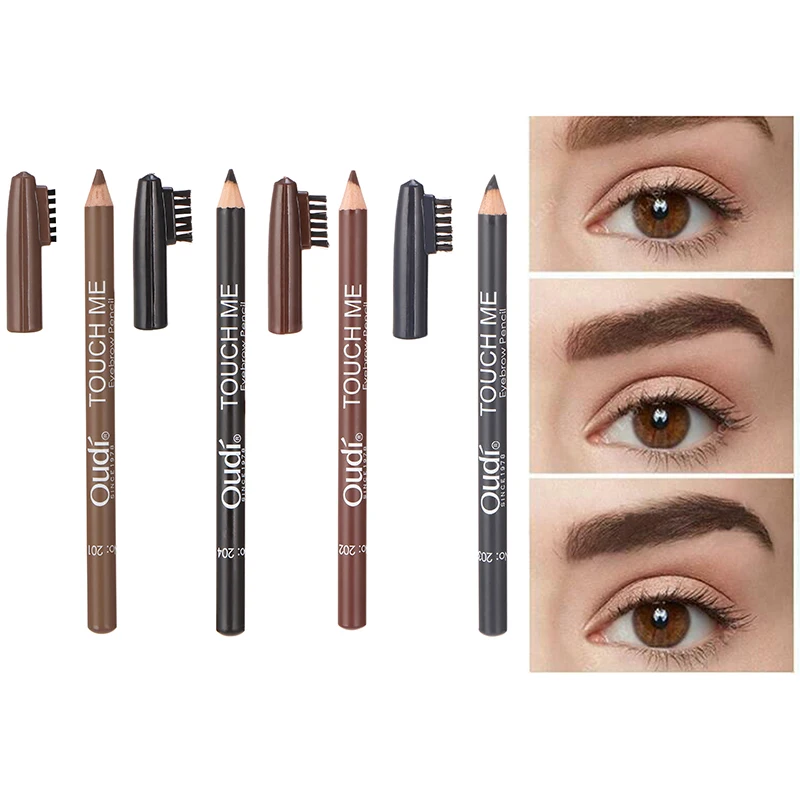 

1PC Waterproof Eye Brow profession Easy to Wear Eyebrow Pen Pencil Makeup Cosmetic Tools Long-lasting Eyebrow Enhancer with Brus