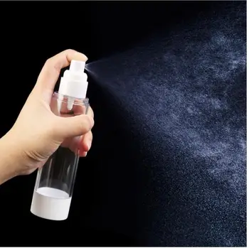 

2pcs/lot Transparent Airless Pump Vacuum Spray Bottle AS Travel Bottle Refillable Bottle Mini Refillable Cosmetic Containers
