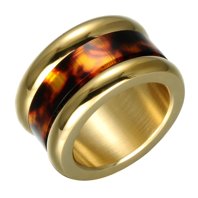 

HIP Hop Round Rings Titanium Stainless Steel Ring for Men Women Jewelry Gold Silver Rose Gold