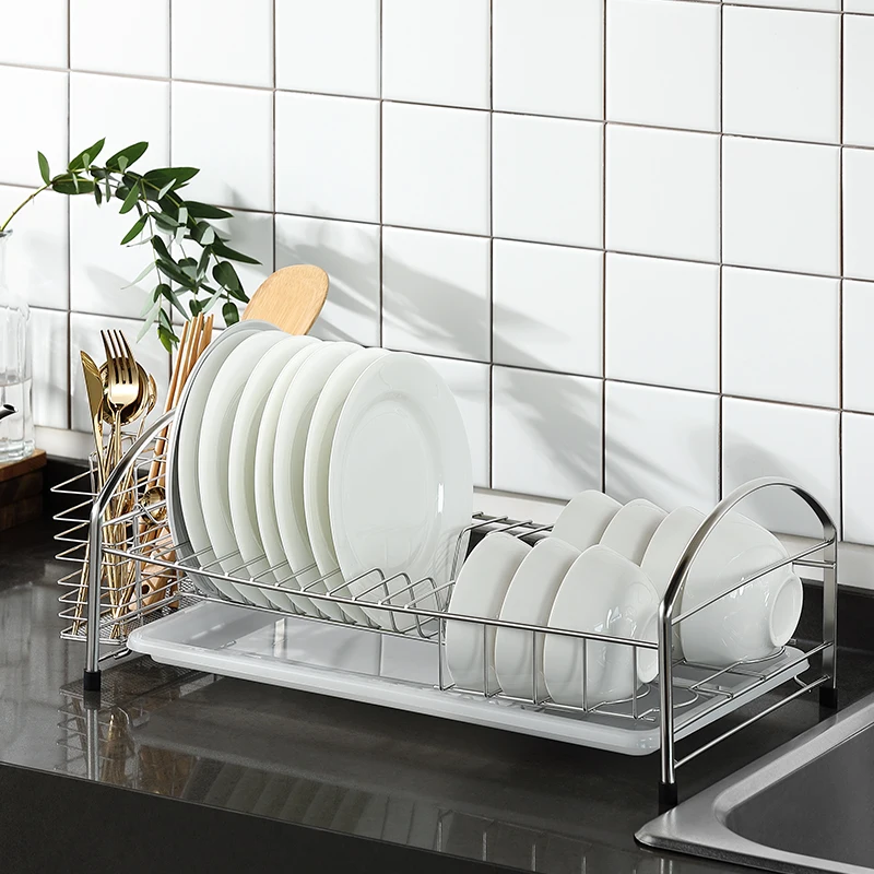 

Подставка Lechef's для миски и посуды из нержавеющей стали 304, дренажная стойка, одноэтажная кухонная воздухопроницаемая миска, тарелка, палочки и стол