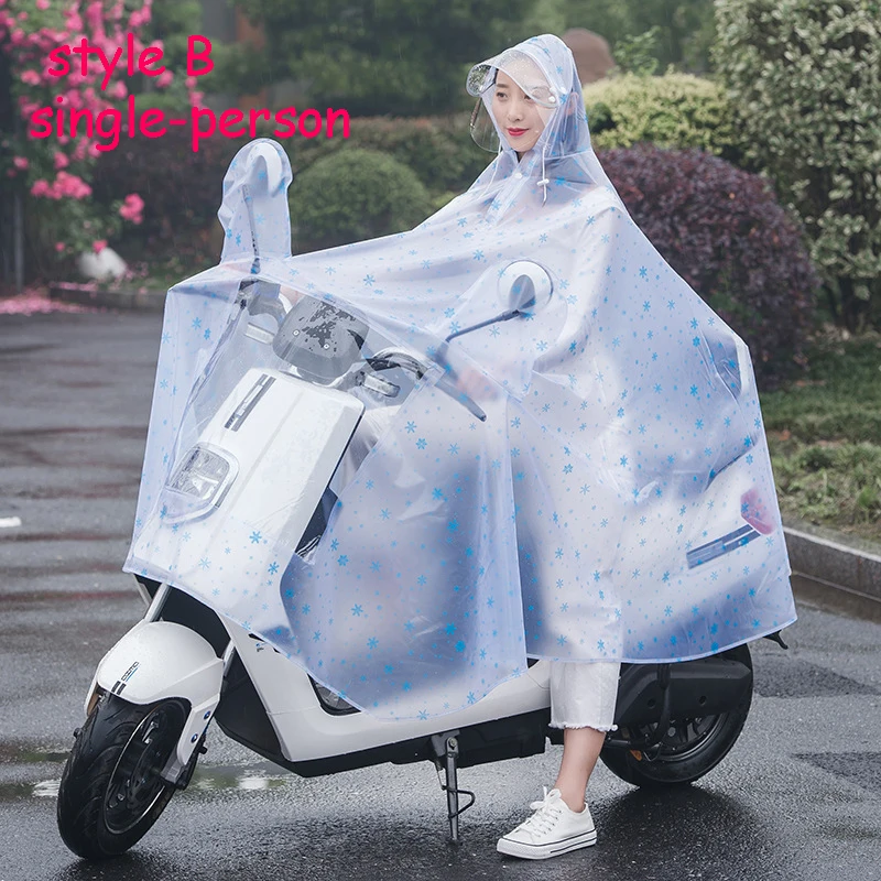 Велосипедный дождевик для одного человека, непромокаемый плащ для двух человек, дождевик Capa De Chuva Motoqueiro, мотоциклетный мото Jas Hujan Motor - Цвет: Single-person 10