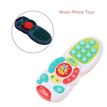 Безопасный детский музыкальный мобильный телефон ТВ пульт дистанционного управления электрическая обучающая машина, игрушка Подарки полезные Ранние развивающие звуковые игрушки