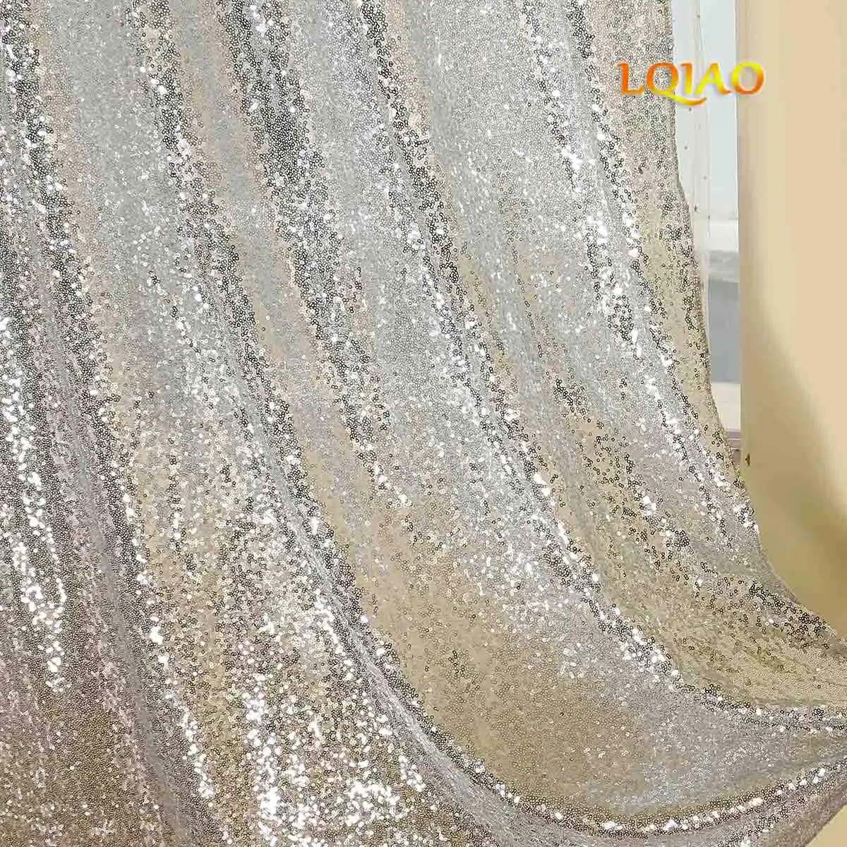STUNNING ALL OVER HEAVY BLING MULTI ON BLACK MESH SEQUIN