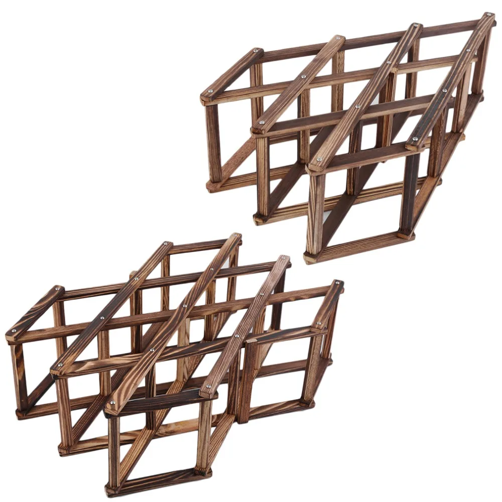 New Classical Wooden Red Wine Rack 3/6/10 Bottle Holder Mount Kitchen Bar Display Shelf High Quality Drop Shipping