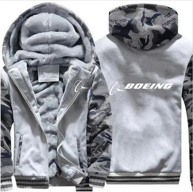 Фиолетовый Мужская осенняя и зимняя куртка с капюшоном для пилота BOEING, спортивная куртка с капюшоном на молнии, утолщенная камуфляжная куртка - Цвет: Фиолетовый