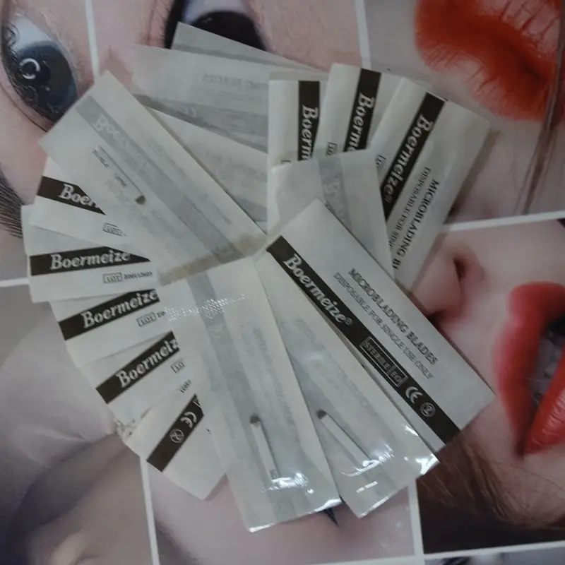 Макияж иглы татуировки 10 шт. 14U Microblading бровей губ карандаш для глаз 3D вышивка