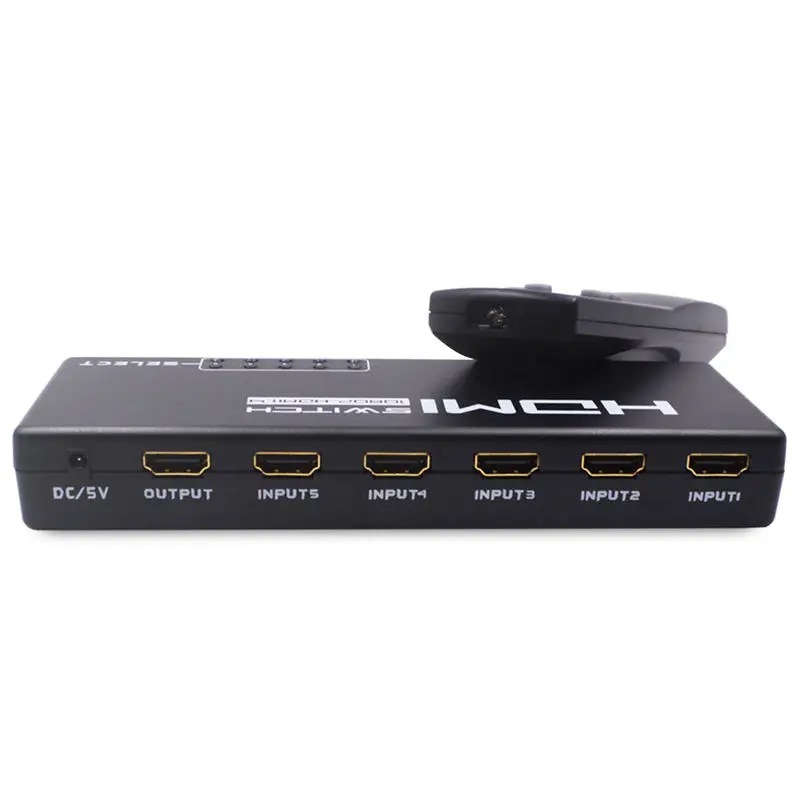 FFYY-5 порт Hdmi селектор сплиттер переключатель 1080P видео аудио конвертер для Ps4 Xboxone монитор Пульт дистанционного управления
