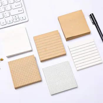 

Simple and creative blank horizontal notepad student message notepad N-time sticky grid sticky note art decoration supplies