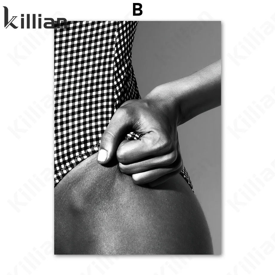 Couple Body Silhouette Hand Window Picture Wall Sticker Nordic Poster Wall Art Print Canvas Painting Decoration Picture Wall Art