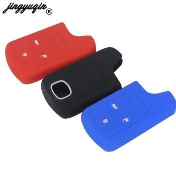 

jingyuqin 30pcs/lot 2 Buttons Silicon Car Key for Honda Accord fit CRV Civic 3 Buttons Smart Auto Remote Key Protector Set