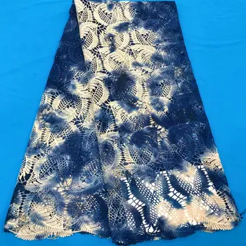 

Skin friendly African Cord Lace Fabric High Quality Guipure Cord Water Soluble Lace Multicolour Nigerian Lace Fabric For Wedding